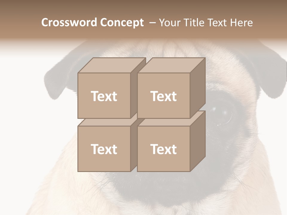 Small Tongue Hound PowerPoint Template