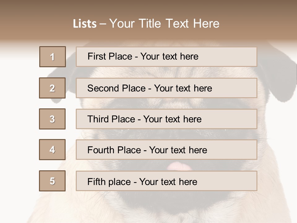 Small Tongue Hound PowerPoint Template