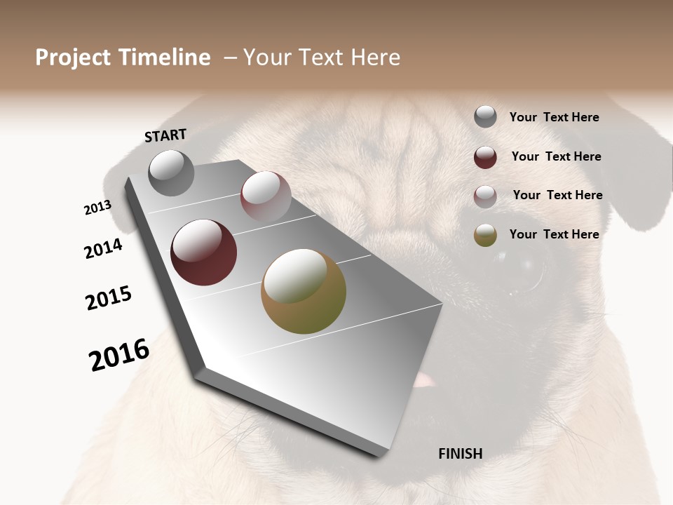 Small Tongue Hound PowerPoint Template