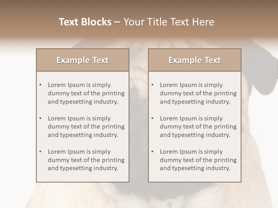 Small Tongue Hound PowerPoint Template