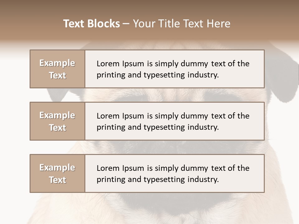 Small Tongue Hound PowerPoint Template