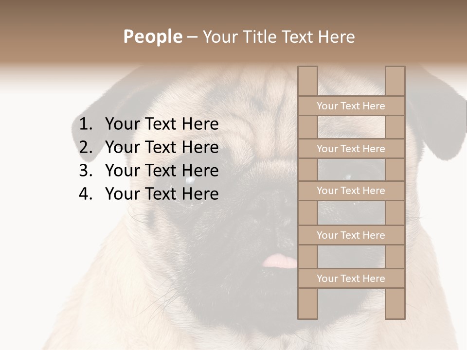 Small Tongue Hound PowerPoint Template