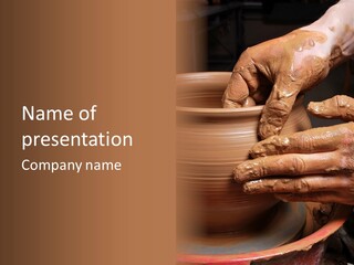 Sanding Vessel Cup PowerPoint Template