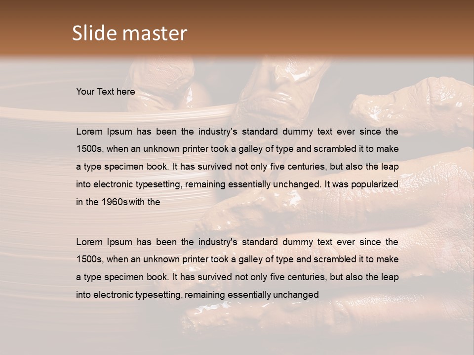 Sanding Vessel Cup PowerPoint Template