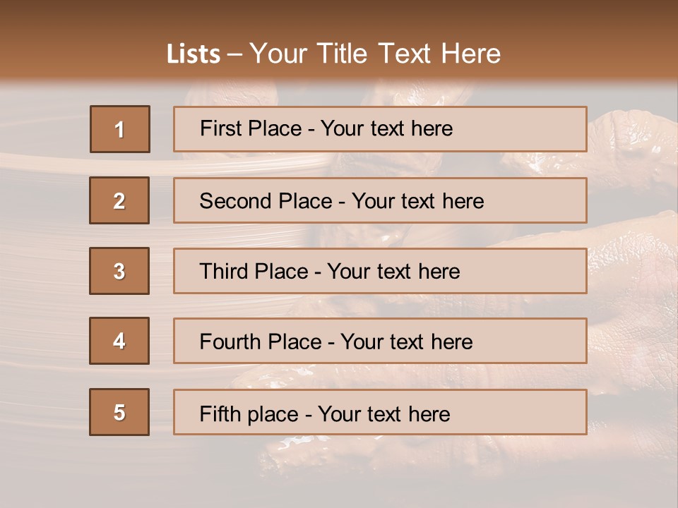 Sanding Vessel Cup PowerPoint Template
