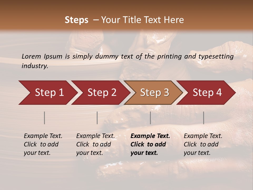 Sanding Vessel Cup PowerPoint Template