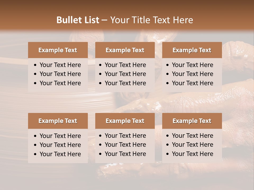 Sanding Vessel Cup PowerPoint Template