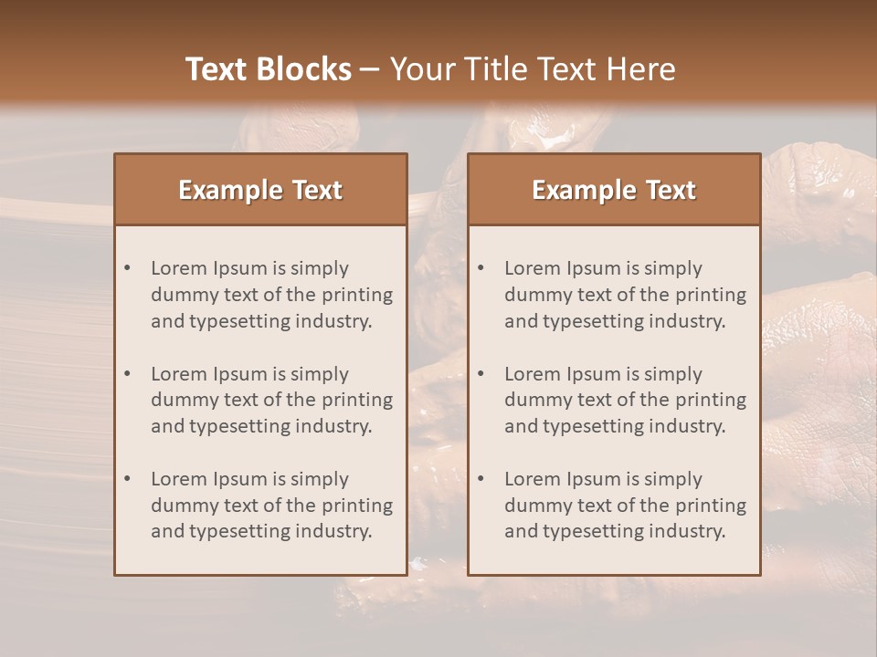 Sanding Vessel Cup PowerPoint Template