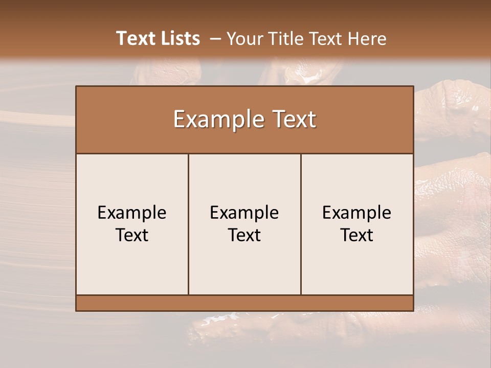 Sanding Vessel Cup PowerPoint Template