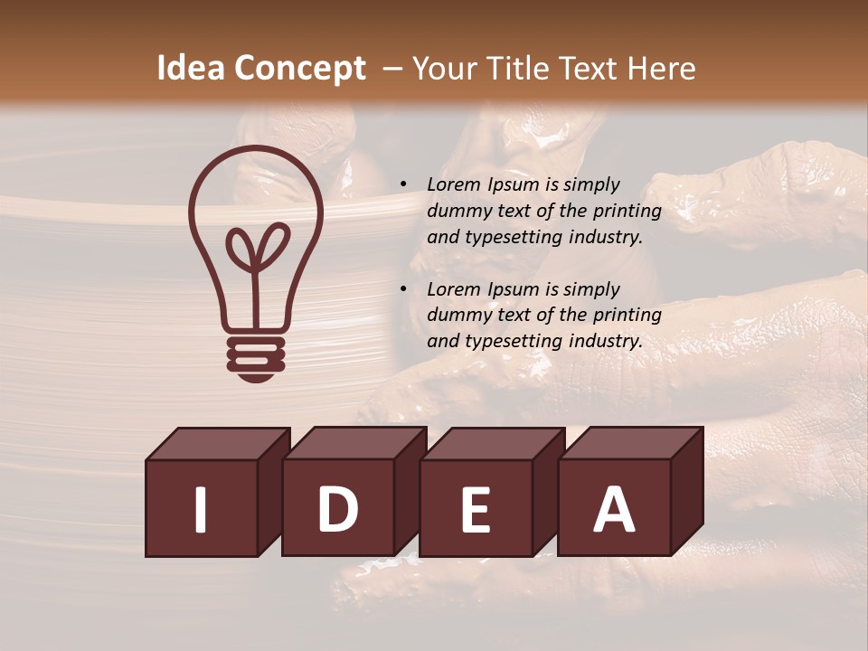 Sanding Vessel Cup PowerPoint Template