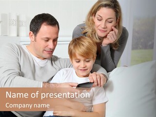 Little Happy Portrait PowerPoint Template