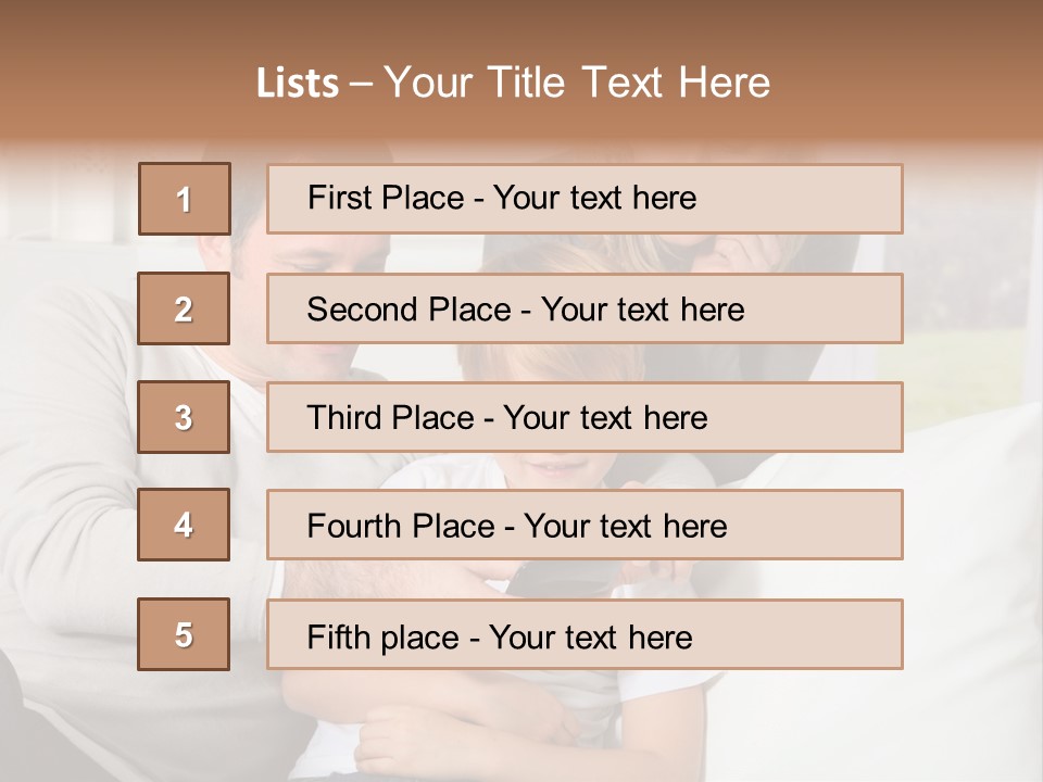 Little Happy Portrait PowerPoint Template