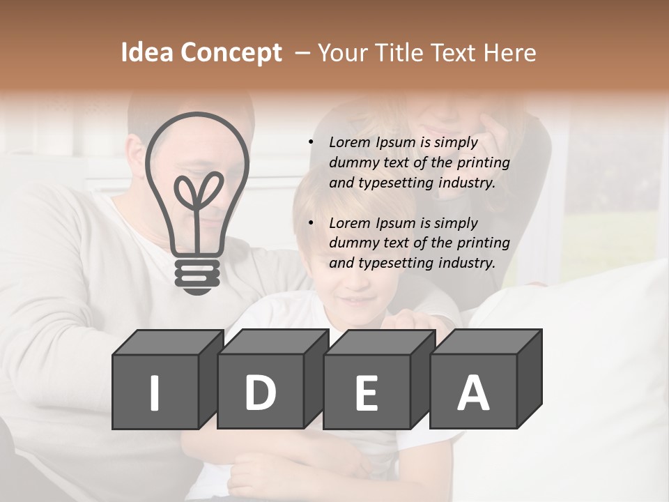 Little Happy Portrait PowerPoint Template