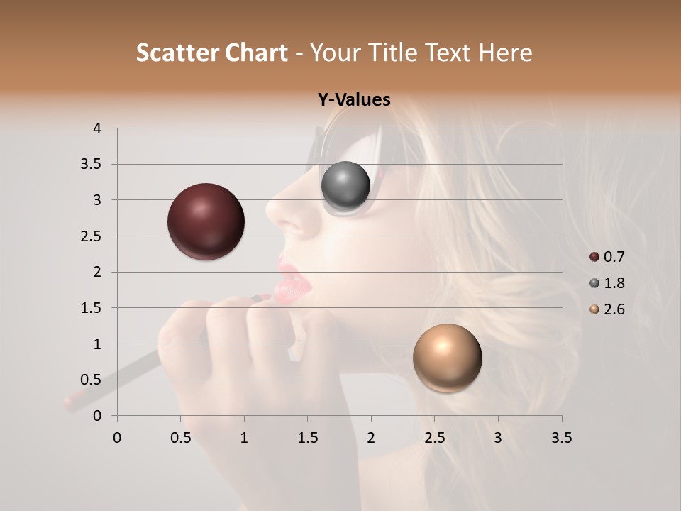 Female Pencil Glasses PowerPoint Template