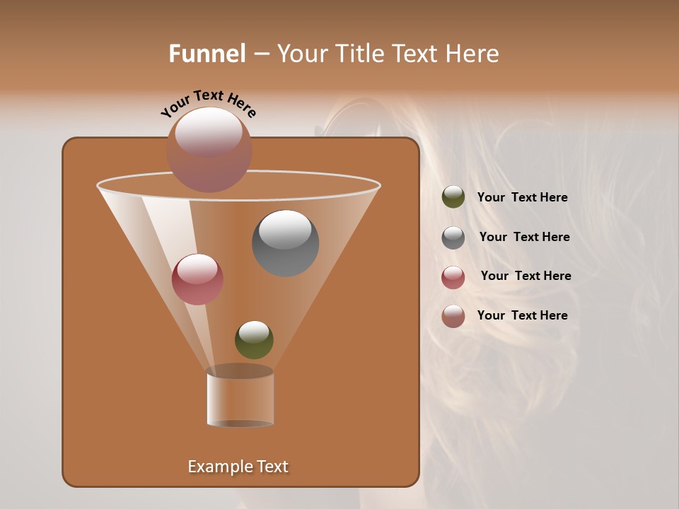 Female Pencil Glasses PowerPoint Template