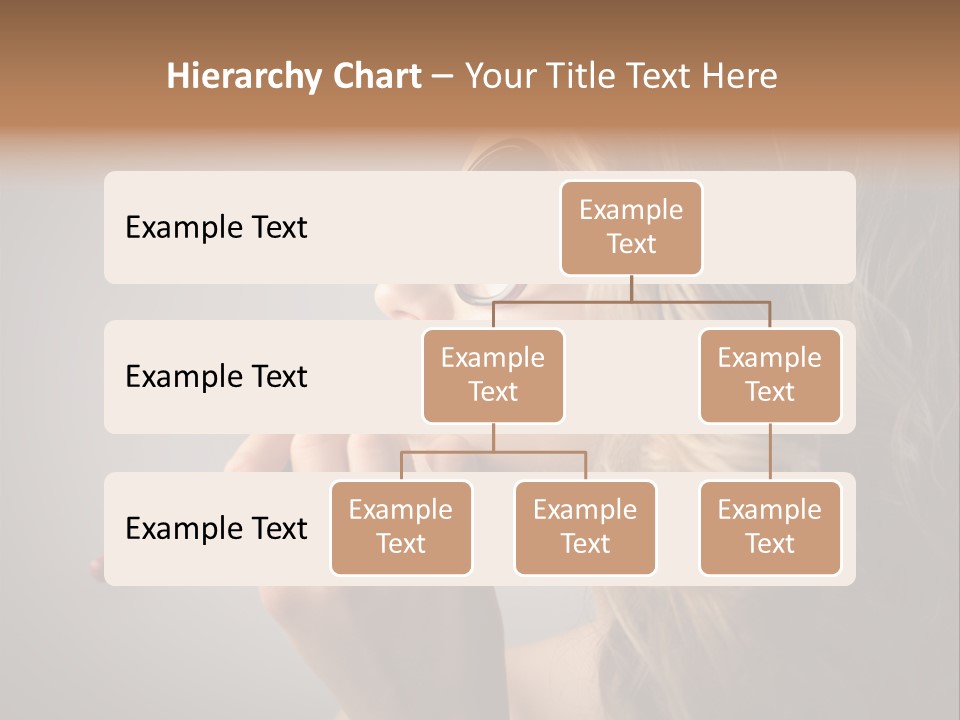 Female Pencil Glasses PowerPoint Template