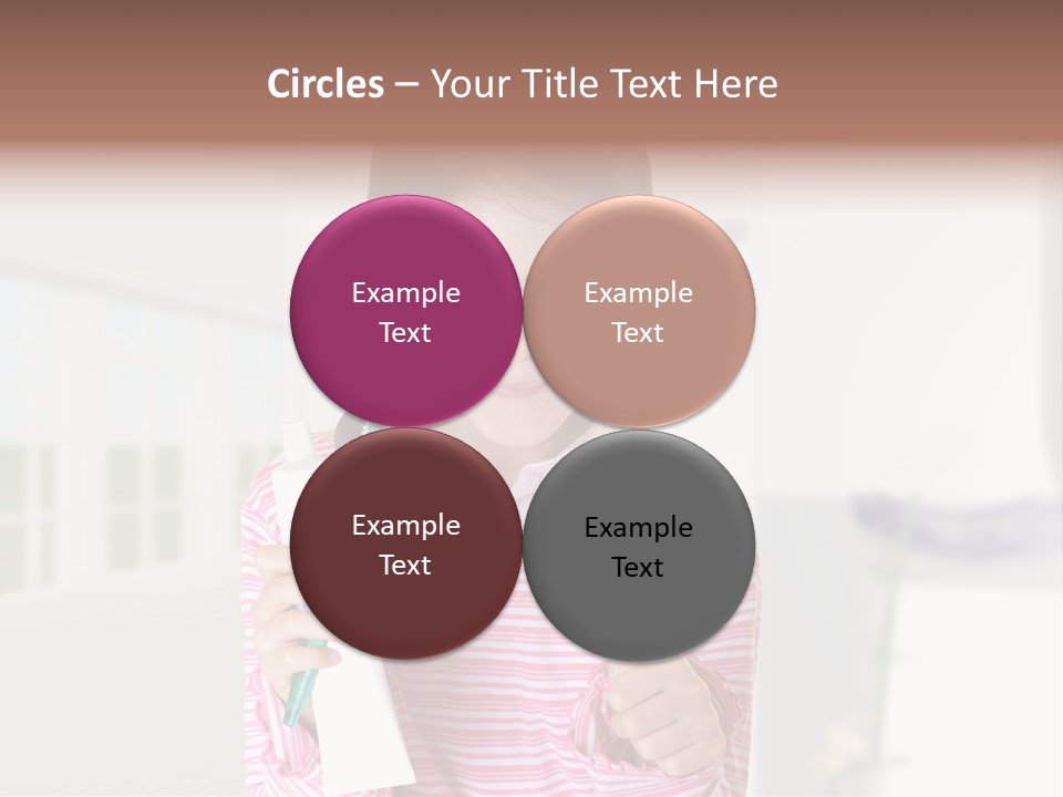 A Young Girl Holding A Toothbrush And Giving A Thumbs Up PowerPoint Template