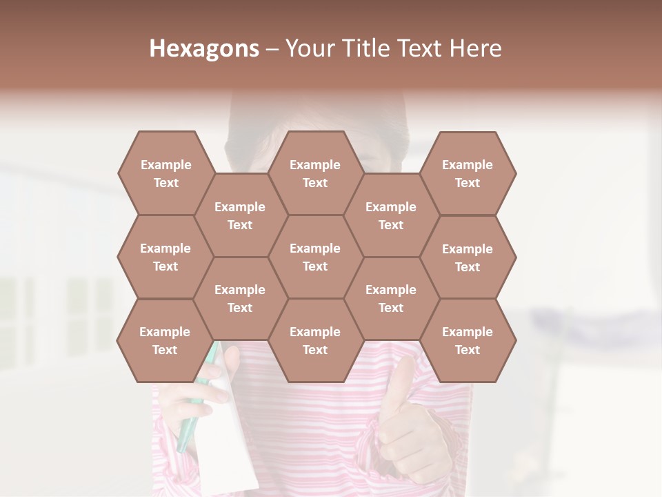 A Young Girl Holding A Toothbrush And Giving A Thumbs Up PowerPoint Template