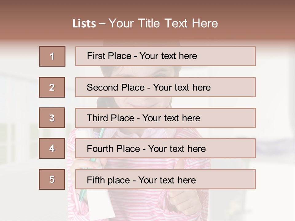 A Young Girl Holding A Toothbrush And Giving A Thumbs Up PowerPoint Template