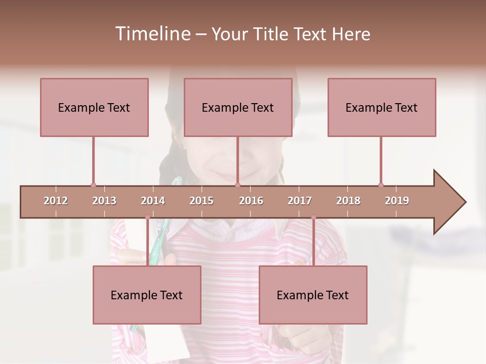 A Young Girl Holding A Toothbrush And Giving A Thumbs Up PowerPoint Template