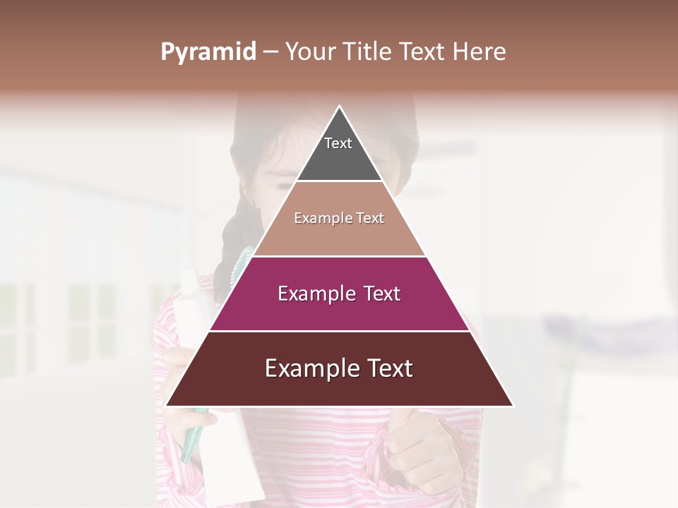 A Young Girl Holding A Toothbrush And Giving A Thumbs Up PowerPoint Template