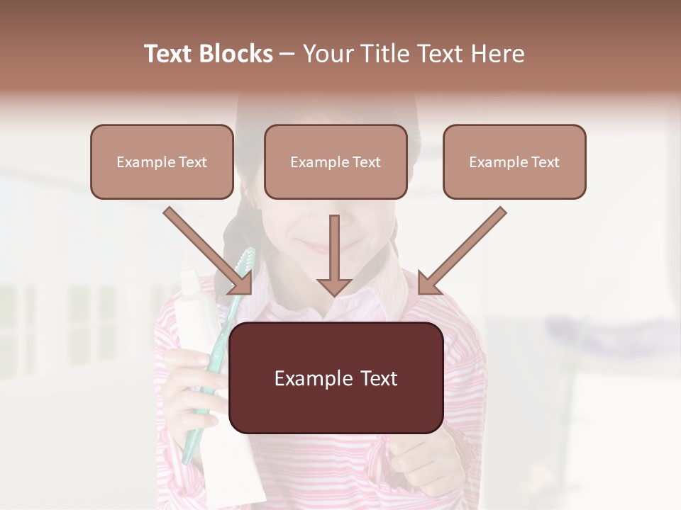 A Young Girl Holding A Toothbrush And Giving A Thumbs Up PowerPoint Template