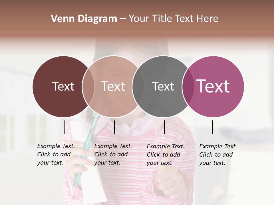 A Young Girl Holding A Toothbrush And Giving A Thumbs Up PowerPoint Template