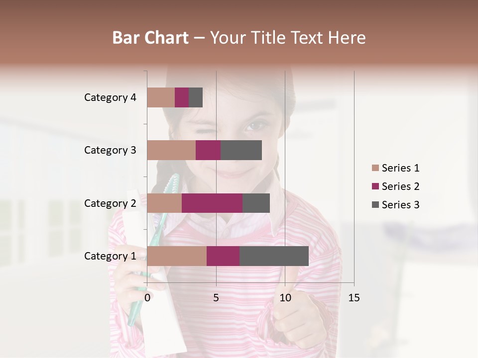 A Young Girl Holding A Toothbrush And Giving A Thumbs Up PowerPoint Template
