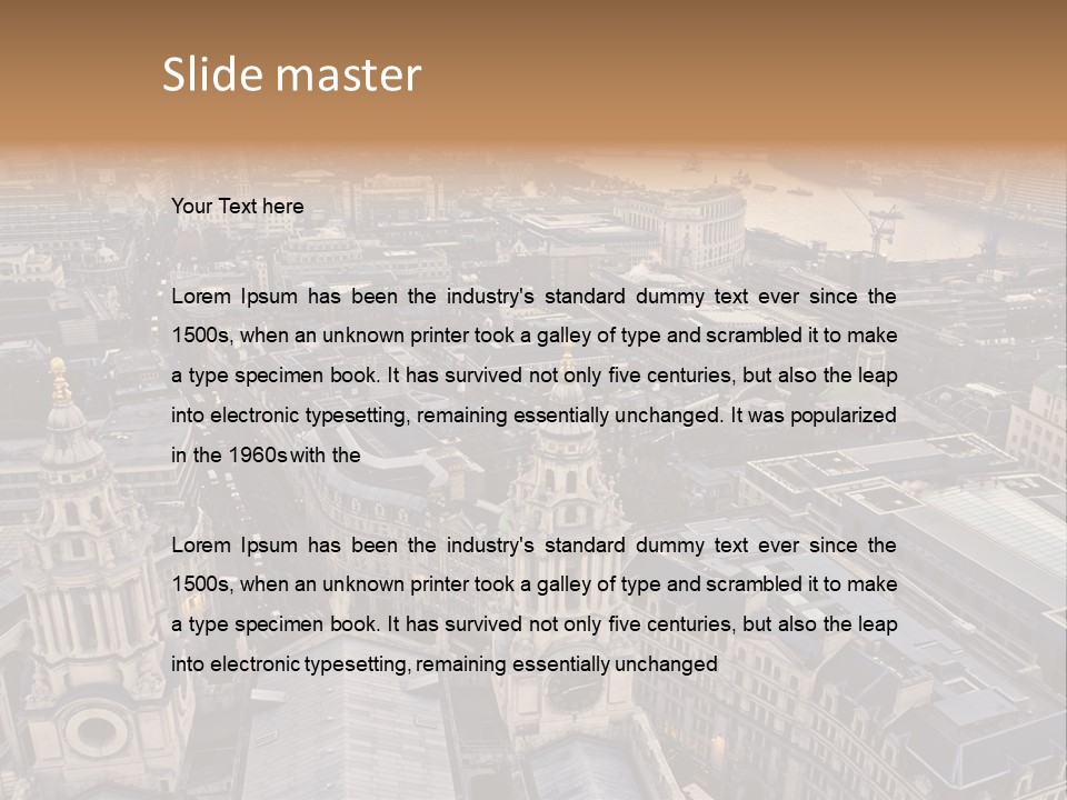 Downtown Crane Old PowerPoint Template