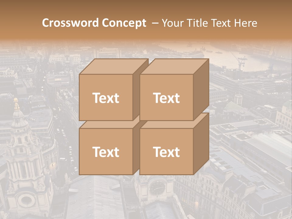 Downtown Crane Old PowerPoint Template