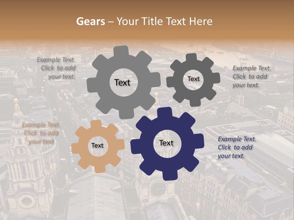 Downtown Crane Old PowerPoint Template