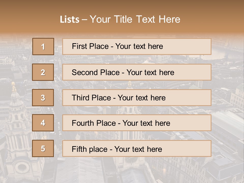 Downtown Crane Old PowerPoint Template
