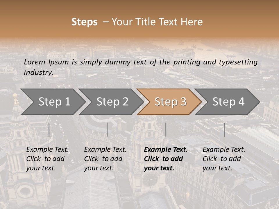 Downtown Crane Old PowerPoint Template