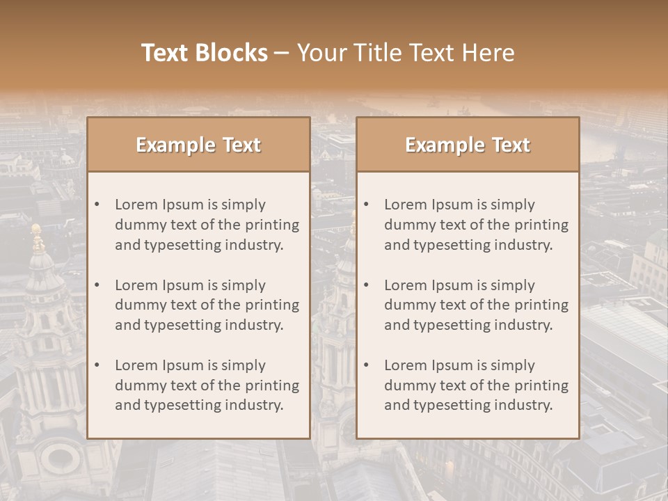 Downtown Crane Old PowerPoint Template