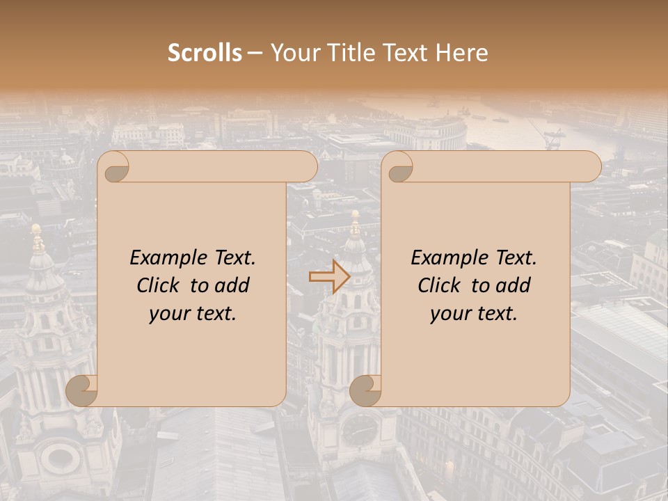 Downtown Crane Old PowerPoint Template