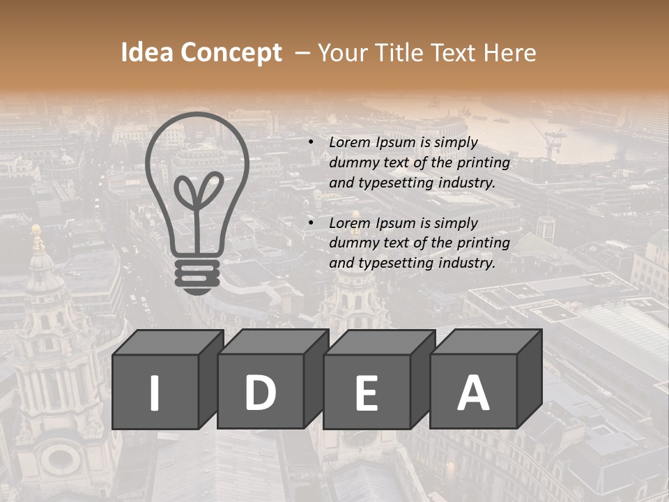 Downtown Crane Old PowerPoint Template