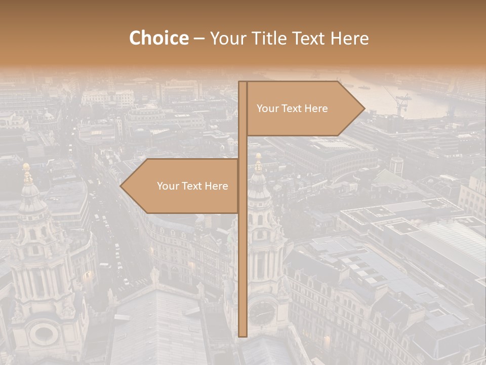 Downtown Crane Old PowerPoint Template
