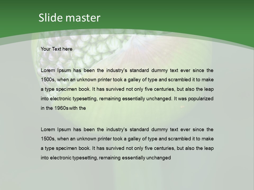 Background Christophy Horticulture PowerPoint Template