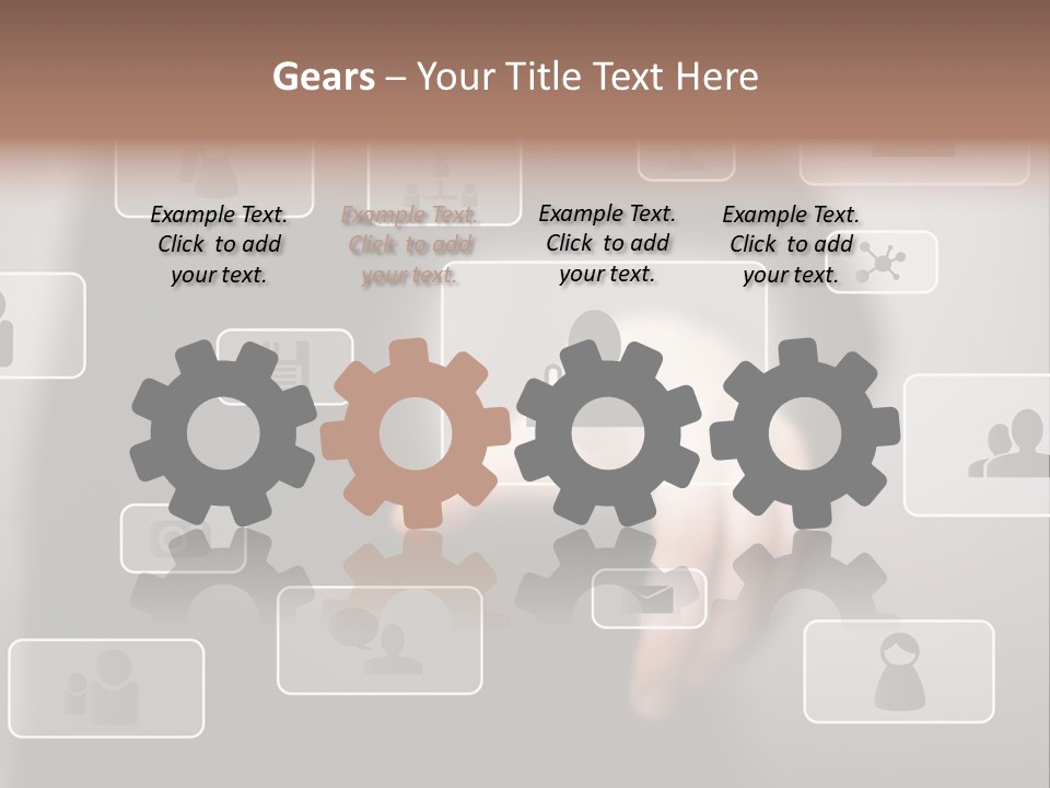 Network Icon Media PowerPoint Template