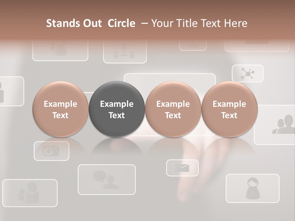 Network Icon Media PowerPoint Template