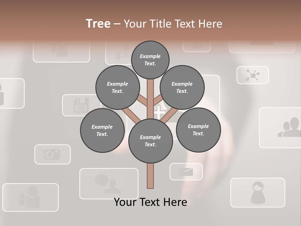 Network Icon Media PowerPoint Template
