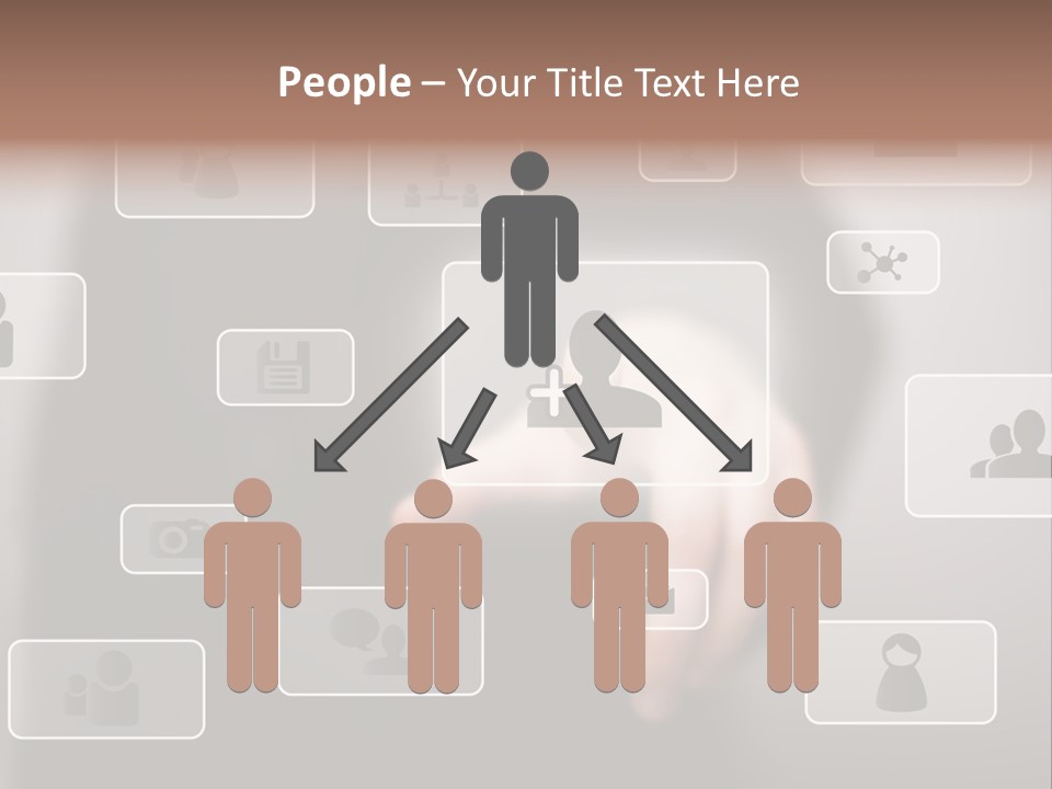 Network Icon Media PowerPoint Template