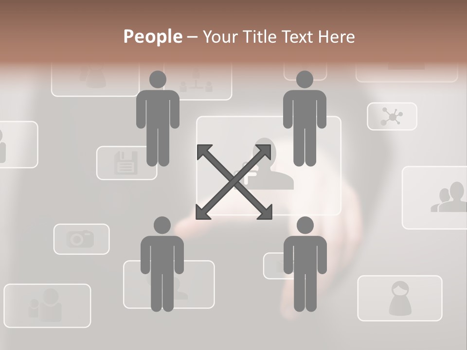 Network Icon Media PowerPoint Template