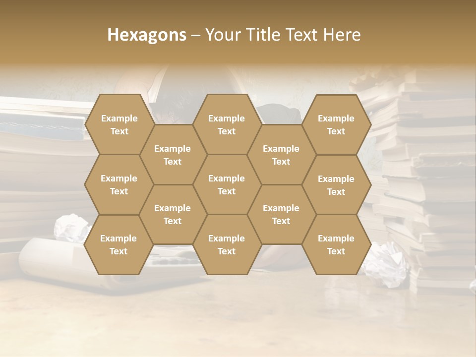 Accountant Alone Books PowerPoint Template