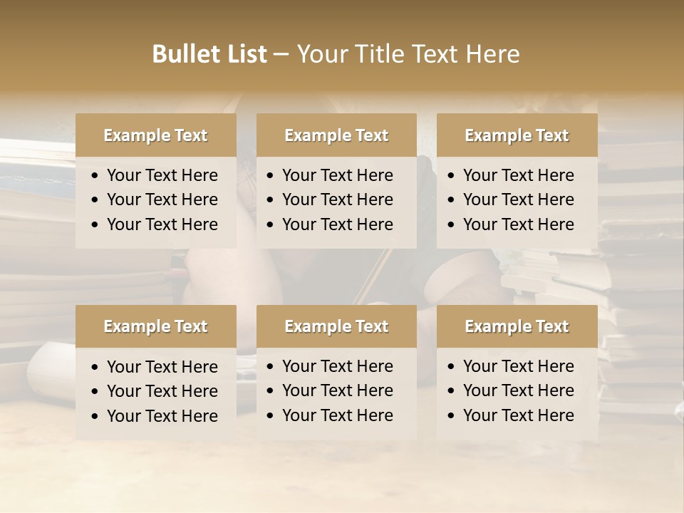 Accountant Alone Books PowerPoint Template