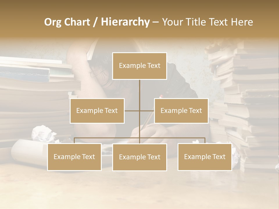 Accountant Alone Books PowerPoint Template