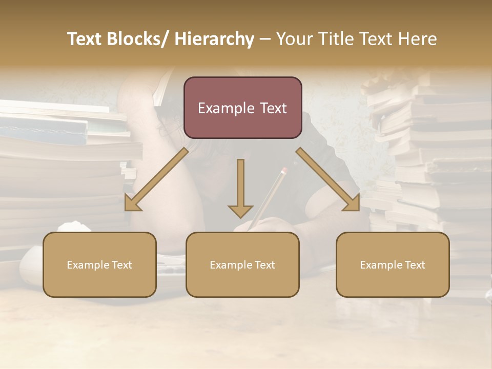 Accountant Alone Books PowerPoint Template