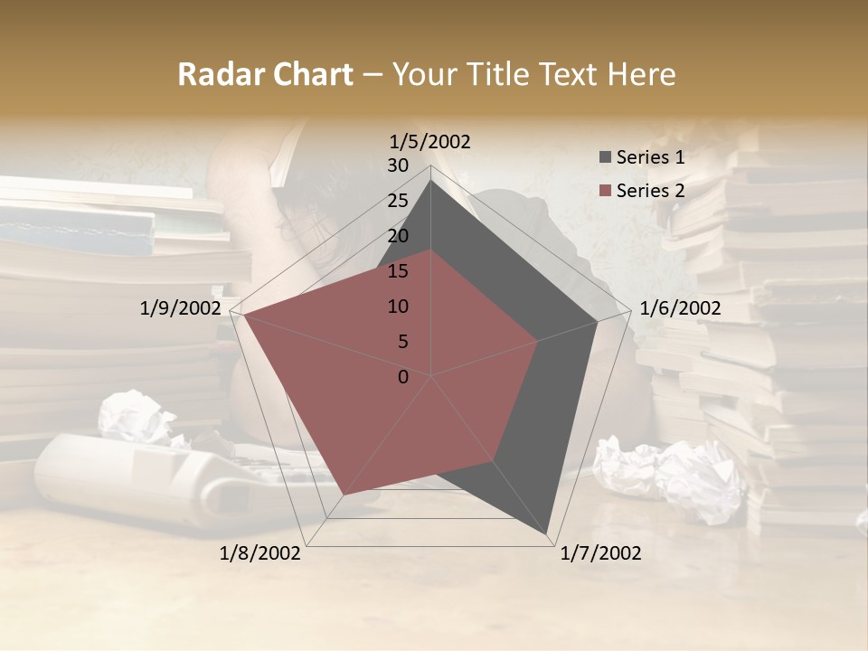 Accountant Alone Books PowerPoint Template