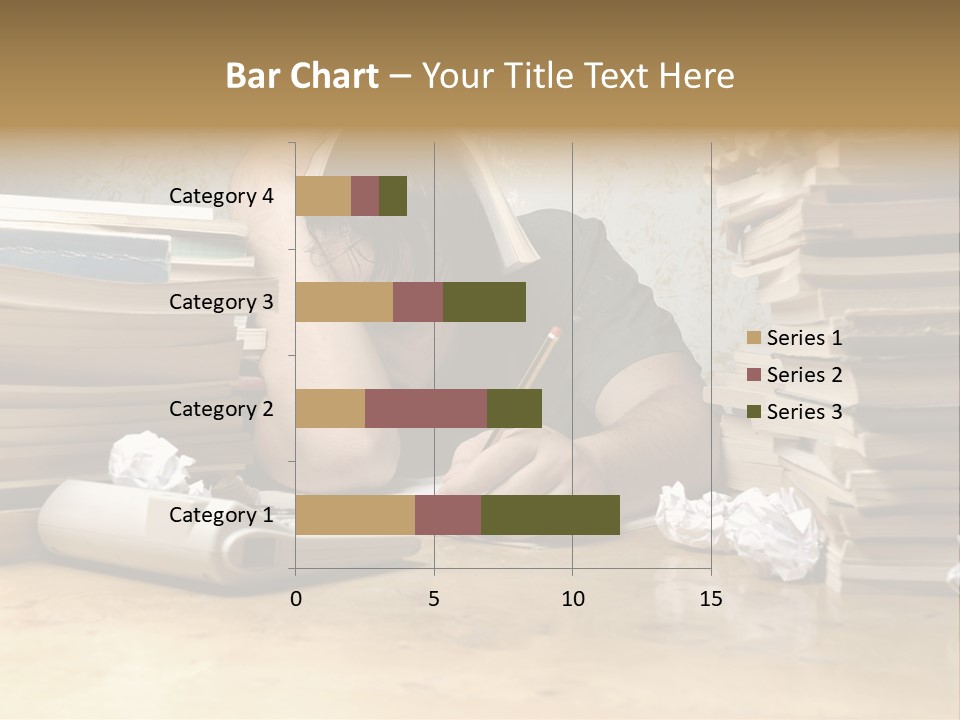 Accountant Alone Books PowerPoint Template