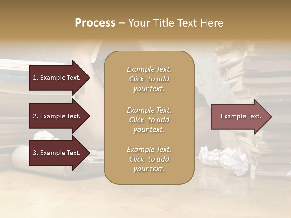 Accountant Alone Books PowerPoint Template
